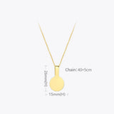 Personalized Engraved Name Necklace Stainless Steel Pendant Necklaces