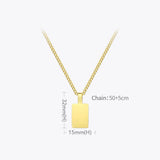 Personalized Engraved Name Necklace Stainless Steel Pendant Necklaces
