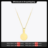 Personalized Engraved Name Necklace Stainless Steel Pendant Necklaces