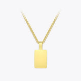 Personalized Engraved Name Necklace Stainless Steel Pendant Necklaces