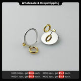 Circle Earrings for Women Stainless Steel Hoops Hollow Earings