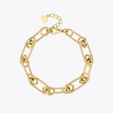 Pin Shape Bracelet Femme Stainless Steel Gothic Jewelry