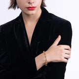Pin Shape Bracelet Femme Stainless Steel Gothic Jewelry