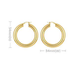Pipe Hoop Earrings For Women Piercing Earings Boucle Oreille Femme E211289