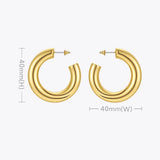 Pipe Hoop Earrings For Women Piercing Earings Boucle Oreille Femme E211289