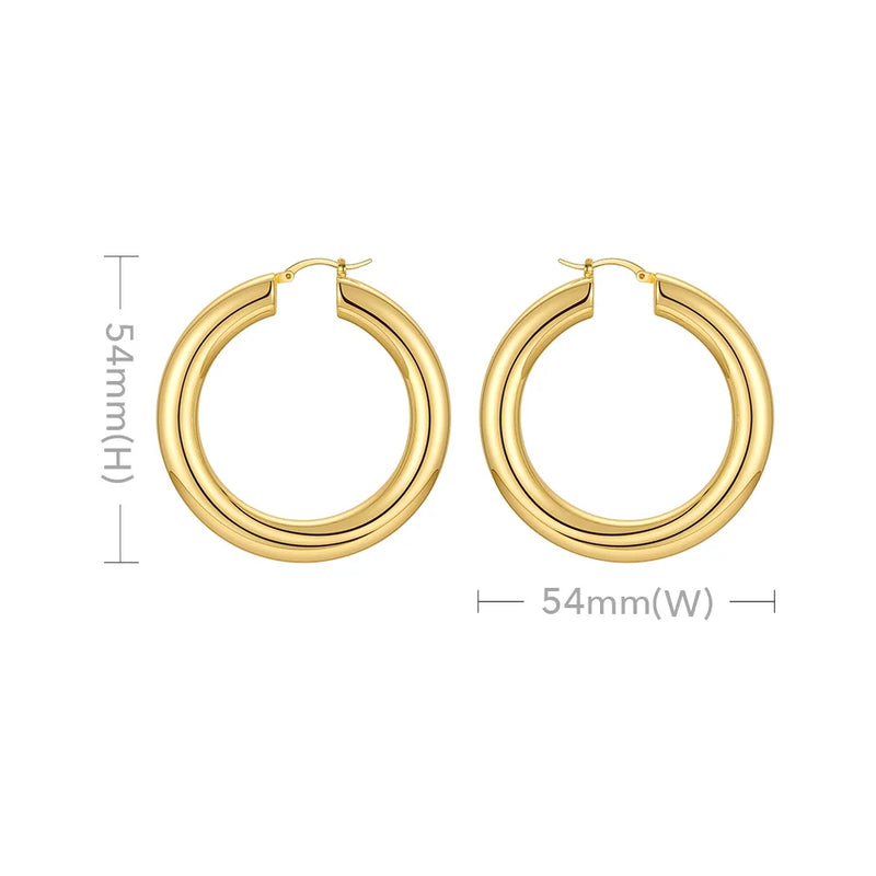 Pipe Hoop Earrings For Women Piercing Earings Boucle Oreille Femme E211289