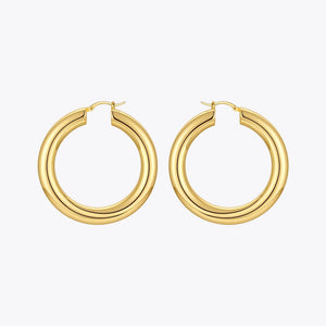 Pipe Hoop Earrings For Women Piercing Earings Boucle Oreille Femme E211289