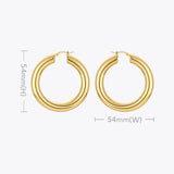Pipe Hoop Earrings For Women Piercing Earings Boucle Oreille Femme E211289