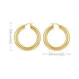 Pipe Hoop Earrings For Women Piercing Earings Boucle Oreille Femme E211289