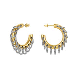 Punk Circle Loop Earring Stainless Steel Hoop Earrings For Women