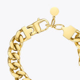Punk Chunky Bracelet Stainless Steel Wide Bracelet B202214