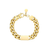 Punk Chunky Bracelet Stainless Steel Wide Bracelet B202214