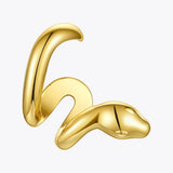 Punk Curved Snake Ear Cuff Clip On Earrings for Women