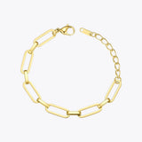 Punk Link Chain Bracelet Stainless Steel Jewelry Women B192056