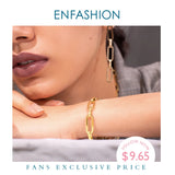 Punk Link Chain Bracelet Stainless Steel Jewelry Women B192056
