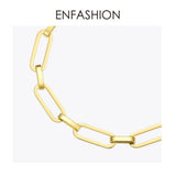 Punk Link Chain Bracelet Stainless Steel Jewelry Women B192056