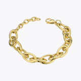 Punk Link Chain Bracelet Stainless Steel Thick Chain Bracelet Jewelry