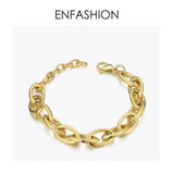 Punk Link Chain Bracelet Stainless Steel Thick Chain Bracelet Jewelry