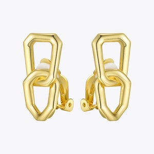 Punk Link Chain Ear Cuff Clip On Earrings Rock No Piercing EC191048
