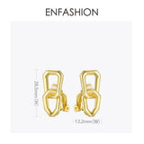 Punk Link Chain Ear Cuff Clip On Earrings Rock No Piercing EC191048