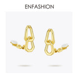 Punk Link Chain Ear Cuff Clip On Earrings Rock No Piercing EC191048