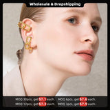 Punk Link Chain Ear Cuff Clip On Earrings Rock No Piercing EC191048