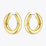 Punk Link Hoop Earrings Small Circle Aros Moda EC1044