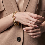 Punk Oval Bracelet Chunky Chain Jewelry B2187
