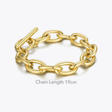 Punk Oval Bracelet Chunky Chain Jewelry B2187