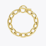 Punk Oval Bracelet Chunky Chain Jewelry B2187