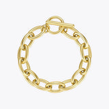 Punk Oval Bracelet Chunky Chain Jewelry B2187