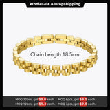 Punk Watchband Bracelet Stainless Steel B2165