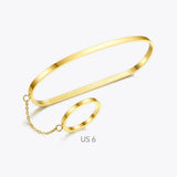 Stainless Steel Ring Bracelet Bangle Jewelry for Women