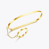 Stainless Steel Ring Bracelet Bangle Jewelry for Women