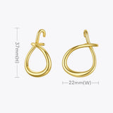 Knot Ear Cuff Clip On Earrings For Women Curved Earings Jewelry E1199