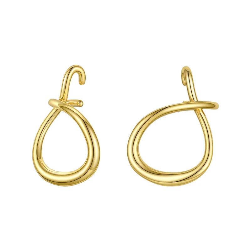 Knot Ear Cuff Clip On Earrings For Women Curved Earings Jewelry E1199