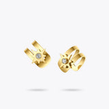 Star Ear Cuff Stainless Steel Earrings Zircon Earrings E211260