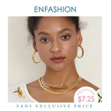 Snake Chain Choker Necklace Stainless Steel Femme Jewelry