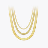 Snake Chain Choker Necklace Stainless Steel Femme Jewelry