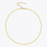 Snake Chain Choker Necklace Stainless Steel Femme Jewelry