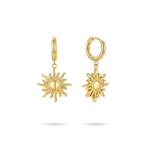 Sun Drop Earrings Stainless Steel Jewelry Gift E211266