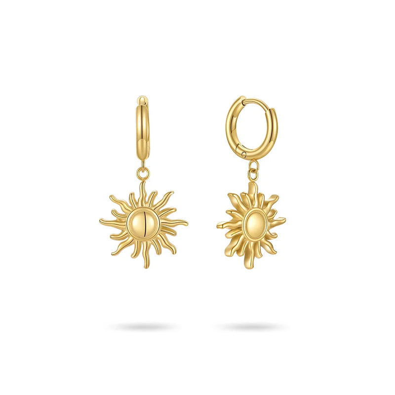 Sun Drop Earrings Stainless Steel Jewelry Gift E211266