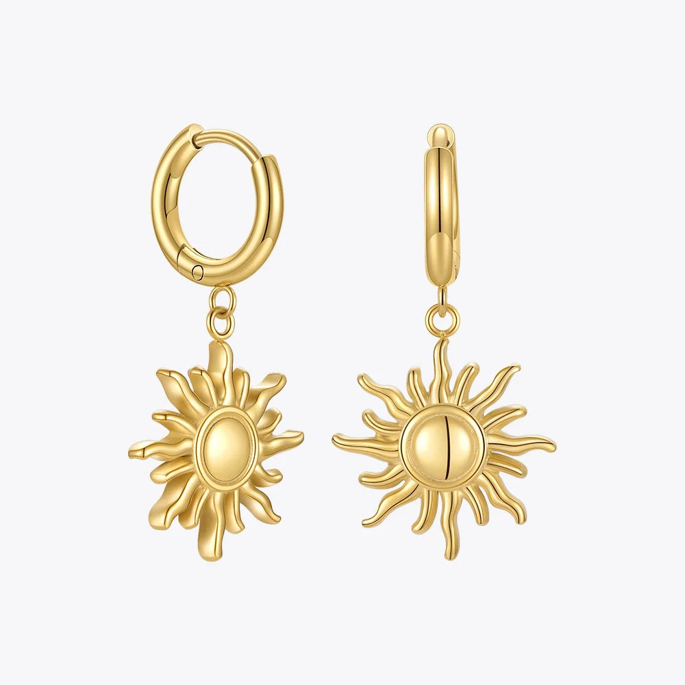 Sun Drop Earrings Stainless Steel Jewelry Gift E211266