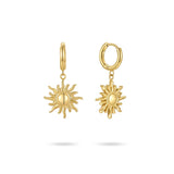 Sun Drop Earrings Stainless Steel Jewelry Gift E211266