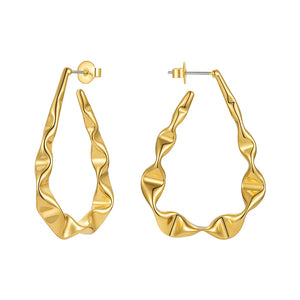 Raindrops Hoop Earrings For Women E211273