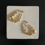Raindrops Hoop Earrings For Women E211273