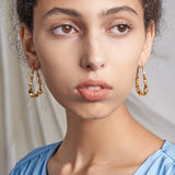 Raindrops Hoop Earrings For Women E211273