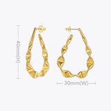 Raindrops Hoop Earrings For Women E211273