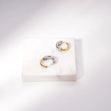 Two-Tone Hoop Earrings for Women E231496