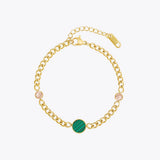 Zircon Bracelet Stainless Steel Graduation Pulseras